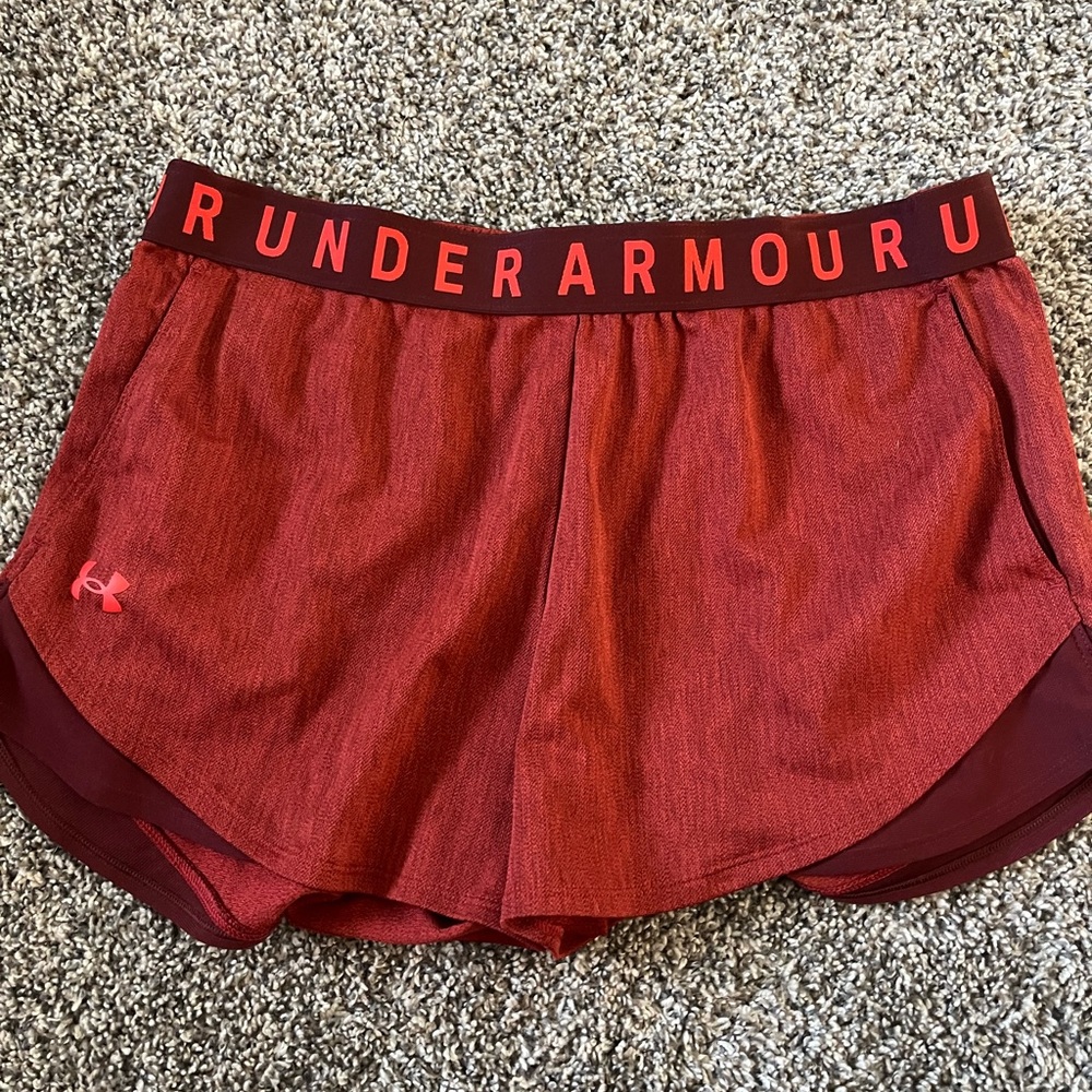 Under Armour Women's Burgundy Athletic Shorts